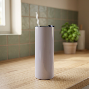 USA Stock 20oz Vacuum Insulated Stainless Steel Tumbler with Double Wall Plastic Straw Metal for - Product Image 2