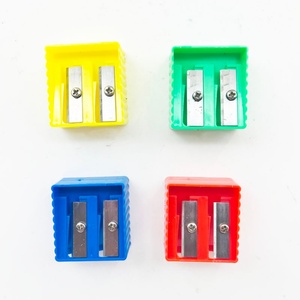Proveedor de Artículos de Papelería Profesionales, Sacapuntas de Plástico de Doble Orificio, Bonito y Portátil - Product Image 1