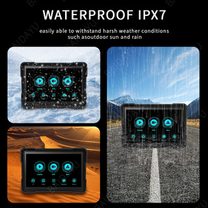 รถจักรยานยนต์แอนดรอยด์หน้าจออัตโนมัติไร้สาย CarPlay Monitor สำหรับ autocycle autobike สกู๊ตเตอร์กันน้ำอุปกรณ์ MirrorLink Waze <span class=keywords><strong>Spotify</strong></span> - Product Image 4