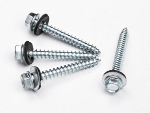 Tornillos autorroscantes de cabeza de armadura y cabeza tipo oblea de acero inoxidable y acero al carbono, y tornillos autorroscantes de cabeza hexagonal zincados para paneles de yeso - Product Image 6