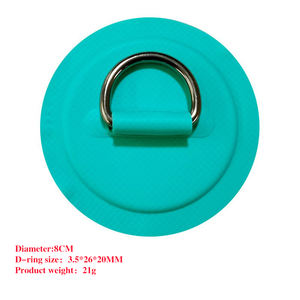 하이 퀄리티 라운드 D 링 8cm 플라스틱 삼각형 패드 스테인레스 스틸 + PVC 풍선 낚시 보트 패들 보드 액세서리 카약 - Product Image 3