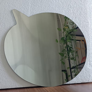 อะคริลิคนาฬิกาติดผนังกระจกแบบ3D วัสดุสีโรสโกลด์ทรงสี่เหลี่ยมแผ่นกระจกแบบทางเดียวสำหรับตกแต่งโต๊ะ - Product Image 4