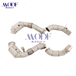 Downpipe à haut débit pour <span class=keywords><strong>BMW</strong></span> Nouvelle <span class=keywords><strong>M850i</strong></span> XDrive <span class=keywords><strong>Gran</strong></span> <span class=keywords><strong>Coupé</strong></span> 4.4T V8 – Amélioration des performances, optimisation de l'accélération turbo et puissance du moteur - Product Image 1