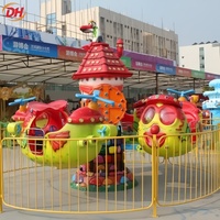 Mini-hélicoptère rotatif avec fonction de levage pour enfants, idéal pour les parcs familiaux et les projets de sites touristiques.