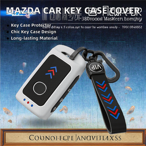 Para <span class=keywords><strong>Mazda</strong></span> 3 Alexa CX4 CX5 2019 CX8, funda para llave de <span class=keywords><strong>CX</strong></span>-<span class=keywords><strong>30</strong></span>, carcasa 2020 ABS + Gel de sílice, accesorio Protector de logotipo de coche - Product Image 2
