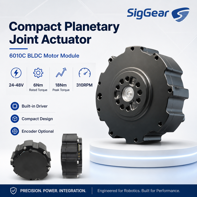 High Torque Precision Robot Arm Joint Reduction Gearbox Small Speed Reducer Brushless 24v Dc Motor Actuator Planetary Gear Drive
