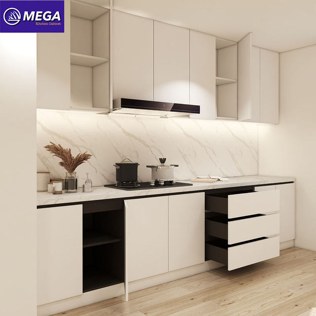 Hot Sales Modern Design Island Modular Kitchen Wall Cabinets Custom Laminate Resin Faucet Eco-Friendly Kitchen Cabinet Designs