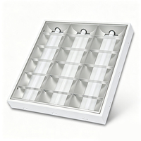 Plafonnier LED encastré en acier galvanisé, design moderne, pour éclairage de bureau