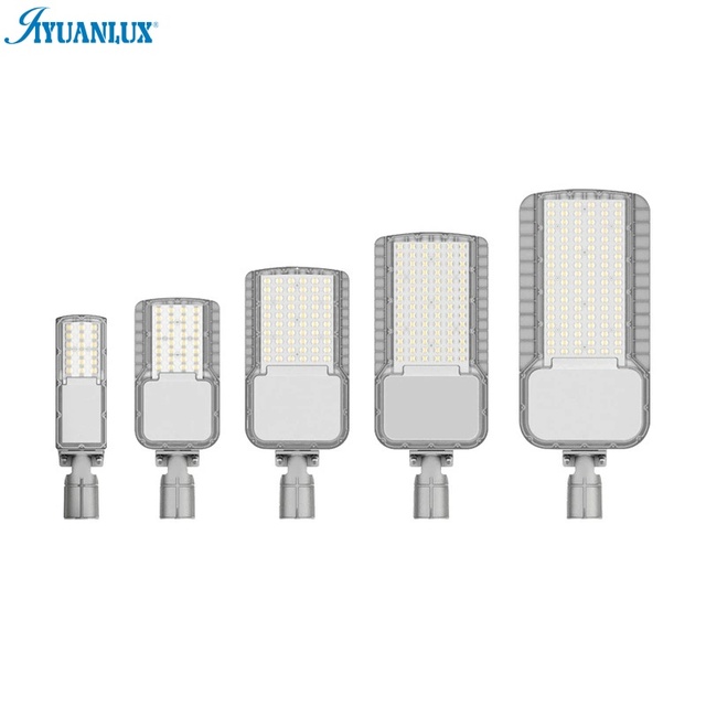 High Brightness IP67 Waterproof Aluminum 30W to 200W LED Street Light for Garden & Outdoor Time Control 50W 100W 150W Options