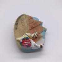 3D-Magnetischer Aufkleber aus Harz: Ägyptische Große Pyramide von Gizeh, Kairo – Touristensouvenir, Kühlschrankmagnet, Kunsthandwerk