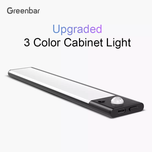 Lumière Led pour armoire de <span class=keywords><strong>cuisine</strong></span> 3 couleurs à gradation continue Luz Led Con De Movimiento PIR Détecteur de mouvement Led Lumières d'armoire - Product Image 2