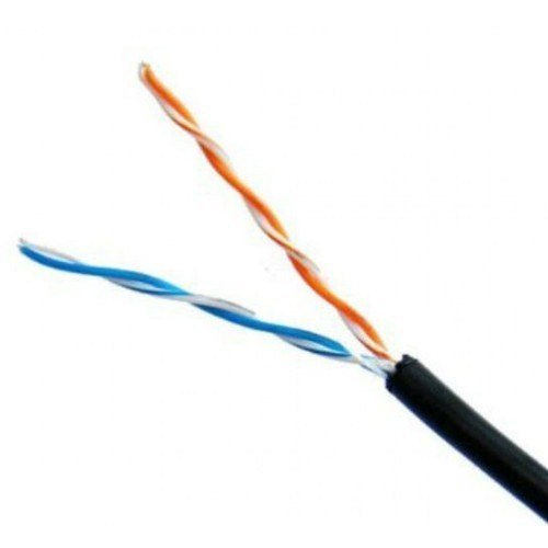 2 Pair 8 Core 24 AWG 1/0.51 mm White Sheath 100m Solid Copper Telephone Cable for Communication 2 Pair 4 Core Telephone Cable