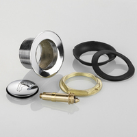 Joyhoo-Tapón emergente para desagüe de bañera, desbordamiento exclusivo G 1 1/2, cromado, de aleación de Zinc