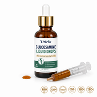 Suplemento para Cadera y Articulaciones de Perros, Glucosamina, Condroitina, MSM, Gotas Líquidas de Absorción Rápida, Jeringa Fácil de Usar para Perros Mayores, OEM