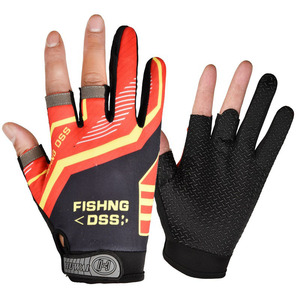 Fishing <b>Gloves</b> Three Fingers Exposed Waterproof Non Slip Fleece Lined Warm For Outdoor Lure Fishing Male Use - Product Image 3