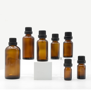 Clear <b>Amber</b> <b>Glass</b> Dropper Bottle for Essential Oils 30ml/50ml/10ml Square Shape for Packaging Infusions and Screen Printing - Product Image 5