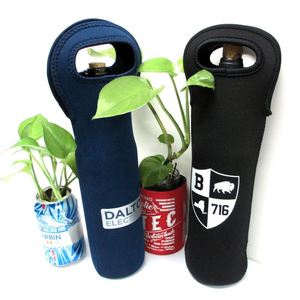 Neoprene 750ml Wine Red Cooler Bag <b>Bottle</b> Sleeves and Champagne Holder Tote Bag - Product Image 5