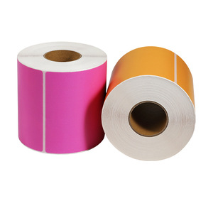 Étiquettes thermiques personnalisées en papier couleur, rectangulaires, thermosensibles, pour impression de logo, autocollantes - Product Image 1