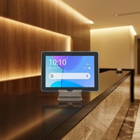 Nouvelle Tendance 2026 : Écran Commercial Numérique Android 10,1 Pouces avec Barre Lumineuse LED RGB, Montage Mural, Processeur RK3566, Android 11, et PoE
