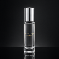 Flacon testeur de parfum 10 ml en verre transparent, cylindrique, à baïonnette, haute qualité, best-seller, personnalisable, directement de l'usine