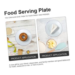 Assiettes de camping en émail Senny Factory, vente en gros, assiettes rondes en émail incassables pour le <span class=keywords><strong>pain</strong></span>, pour l'extérieur - Product Image 3