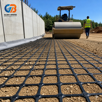 Rouleau de géogrille biaxiale en HDPE haute résistance et durable pour la stabilisation des talus de voies ferrées, la construction de chemins d'accès et de routes