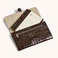 Dompet genggam multifungsi wanita, kclutch amplop lembut tahan air kapasitas besar ritsleting