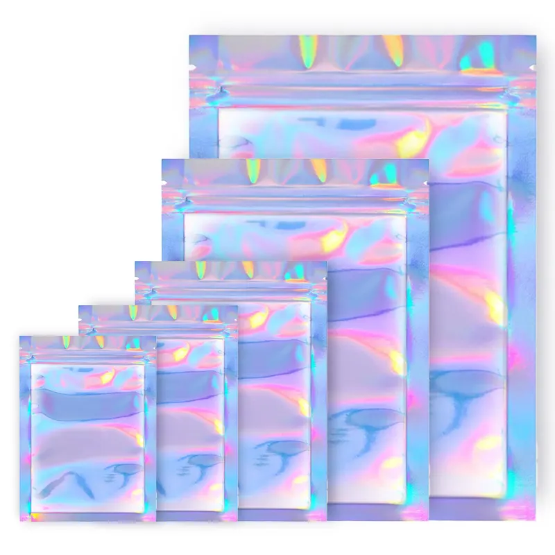 Holographic Laser Packaging Bags - Ideal for Cosmetics