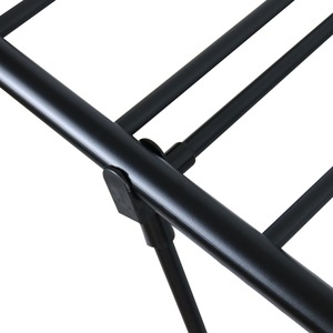 Stendibiancheria Pieghevole da Pavimento per Balcone, Mobile a Doppia Ala con Telaio in Ferro e Plastica PP per Interni ed Esterni - Product Image 4