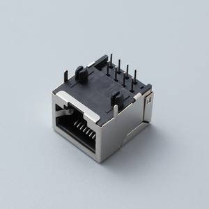 Connecteur RJ45 femelle 8P8C, prise réseau multi-positions, joint intégral, tout en plastique, contact en cuivre, IP20, connecteur rectangulaire - Product Image 1