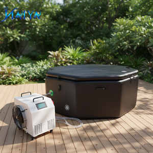 Bañera de Hielo Portátil de PVC Directo de Fábrica, Forma Redonda/Ovalada para Entrenamiento y Recuperación al Aire Libre para Múltiples Usuarios - Product Image 1