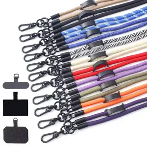 Purchase Product Cell Phone Lanyard 120cm Neck Crossbody Shoulder Adjustable Detachable Patch Strap Universal Phone Lanyard