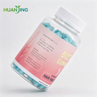 Gummies à la biotine pour cheveux, peau et ongles, soutien nourrissant pour la peau, 60 unités, complément alimentaire OEM