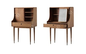 Nordic Solid Wood Dressing Table & Makeup <b>Desk</b>-Vintage Retro <b>Simple</b> Design for Adults - Product Image 5