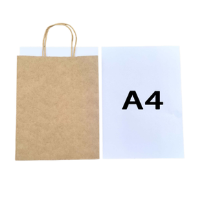 Bolsa de Papel Kraft Ecológica Personalizada para Comida Rápida para Llevar, Bolsa de Papel para Restaurante con Asa - Product Image 2