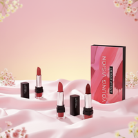 Rouge à lèvres personnalisé LOGO, vente en gros, maquillage de luxe pour femmes, rouge à lèvres mat vegan longue tenue, imperméable, étiquette privée