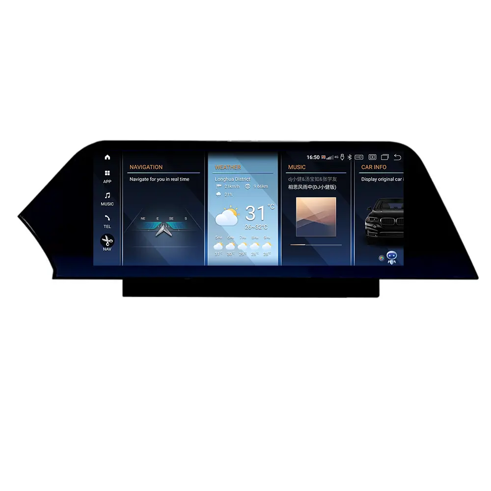 128G Android 12 araba radyo bıçak ekran multimedya oynatıcı GPS navigasyon kablosuz Carplay ünitesi BMW 7 serisi F01 F02 için 2009-2015