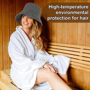 Fournisseur de chapeaux de sauna personnalisés avec logo, chapeau de sauna en feutre de laine écologique, chapeau bob pour spa et bien-être - Product Image 5