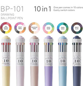 Stylo à bille rechargeable de 0.8mm, 10 couleurs, pour étudiants et adultes, cadeau - Product Image 5