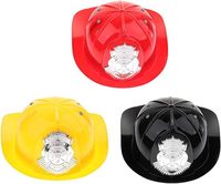 Casque de pompier pour enfants MHH89 Deluxe, rayé, personnalisable, en plastique épais