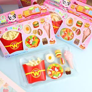 המבורגר סוכריות גומי לילדים המבורגר וביצה להעמיד פנים לשחק צעצועים פירותי בטעם פירות סיטוני חטיפים - Product Image 1