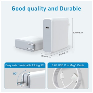 <span class=keywords><strong>Cargador</strong></span> Estándar ORG para Laptop <span class=keywords><strong>MacBook</strong></span> <span class=keywords><strong>Pro</strong></span> 16 14 <span class=keywords><strong>Pulgadas</strong></span>, Mac Book Air <span class=keywords><strong>15</strong></span> 13 <span class=keywords><strong>Pulgadas</strong></span> M1 M2 2026 2025 Tipo C, Adaptador de Corriente Rápida de 96W - Product Image 2
