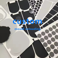 Pieds de chaise en caoutchouc silicone noir antidérapant et anti-vibration personnalisés Tapis en feutre pour meubles Protecteurs de sol pour chaises et meubles