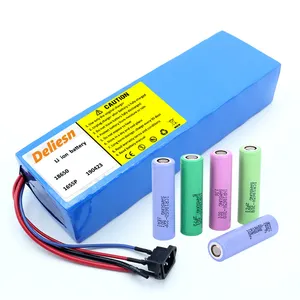 24V lityum pil paketi üretici ile akıllı bms 12 volt lityum iyon batarya paketi 10.8V 14.8V 36V lityum pil paketi