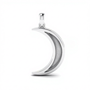 Best Selling Women's Wedding Gift Sterling 925 Silver Pendant Crescent Moon <b>Heart</b> Pattern Plated Breastmilk Keepsake Jewelry - Product Image 1
