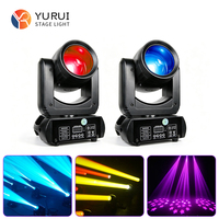Moving-Head-Bühnenlicht mit 120W weißer LED-Quelle, 7 Farben + Weiß, 7 Gobos + Offen, 18-facetteniges Prisma