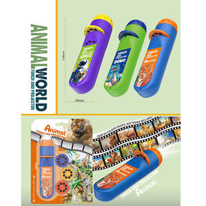 Proyector de antorcha para niños, juego de Ciencia Educativa, libro de cuentos para dormir para bebés, linterna, proyector, juguete de educación temprana (dinosaurio) - Product Image 3