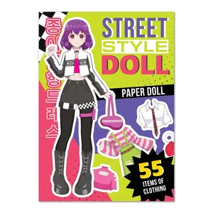 Anime paper doll cut and dress up book for kisd, Kawaii dress up your favourite character book for kids have fun