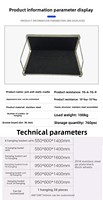 Chariot de rangement antistatique en acier inoxydable pour circuits imprimés et composants SMT, avec panier suspendu et chariot à bobines SMT