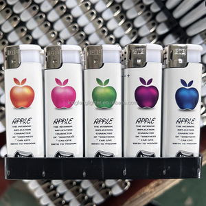 apple cigarette lighter (Pack of 5)  Royal Feel  White Premium Pocket Lighter  Plastic Fancy Windproof Lighter  Stylish & Durable  Ultimate Look with a maximum output of 32W in total Vintage Gold-toned Westminster Industries Apple